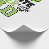 Tennis Player | Mijn favoriete speler noemt me pap Cadeaupapier (Hoek)