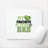 Tennis Player | Mijn favoriete speler noemt me pap Muismat (Met muis)