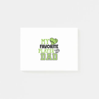 Tennis Player | Mijn favoriete speler noemt me pap Post-it® Notes