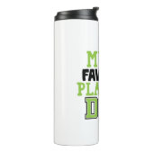 Tennis Player | Mijn favoriete speler noemt me pap Thermosbeker (Gedraaid links)