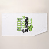 Tennis Player | Mijn favoriete speler roept me mam Badhanddoek (Badhanddoek)