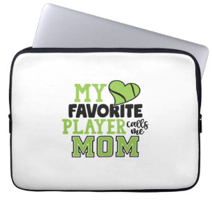 Tennis Player Mijn favoriete speler roept me mam Laptop Sleeve