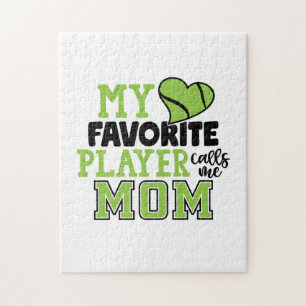 Tennis Player Mijn favoriete speler roept me mam Legpuzzel
