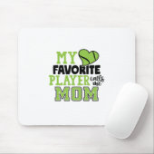 Tennis Player | Mijn favoriete speler roept me mam Muismat (Met muis)