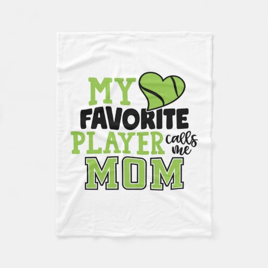 Tennis Player | My Favorite Player Calls Me Mom Fleece Deken (Voorkant)