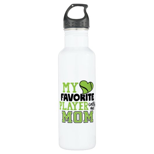 Tennis Player | My Favorite Player Calls Me Mom Waterfles (Voorkant)
