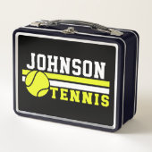Tennis Player NAME Ball Game Court Aangepast (Voorkant)