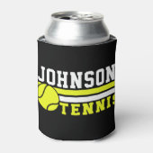 Tennis Player NAME Ball Game Court Aangepast Blikjeskoeler (Blikje Voorkant)