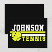 Tennis Player NAME Ball Game Court Aangepast Briefkaart (Voorkant / Achterkant)