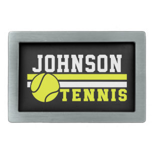 Tennis Player NAME Ball Game Court Aangepast Gesp