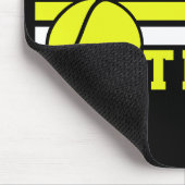 Tennis Player NAME Ball Game Court Aangepast Muismat (Hoek)