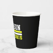 Tennis Player NAME Ball Game Court Aangepast Papieren Bekers (Links)