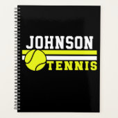 Tennis Player NAME Ball Game Court Aangepast Planner (Voorkant)