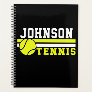 Tennis Player NAME Ball Game Court Aangepast Planner