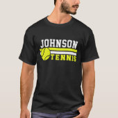 Tennis Player NAME Ball Game Court Aangepast T-shirt (Voorkant)