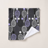 Tennis Player Name Letters Personalized Sport Team Bad Handdoek (Wasdoekje)