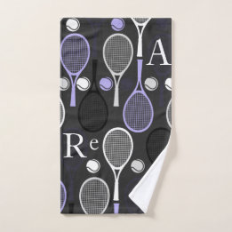 Tennis Player Name Letters Personalized Sport Team Handdoek