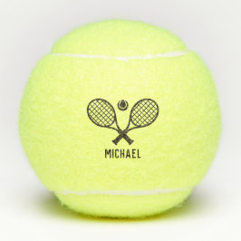 Tennis Player Name Monogram Gepersonaliseerd Tennisballen
