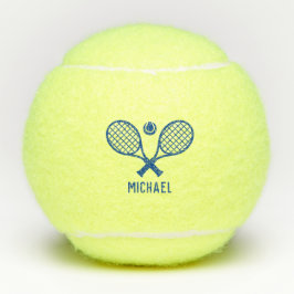 Tennis Player Name Monogram Gepersonaliseerd Tennisballen