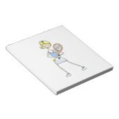 TENNIS PLAYER NOTITIEBLOK (Schuin)