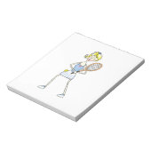 TENNIS PLAYER NOTITIEBLOK (Linkerzijde)