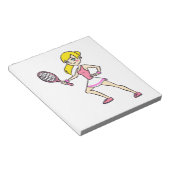 TENNIS PLAYER NOTITIEBLOK (Schuin)