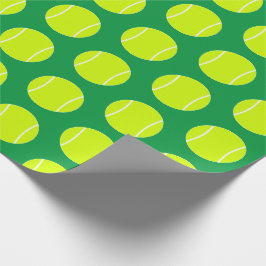 Tennis Player of Coach Tennis Balls & Color Sports Cadeaupapier