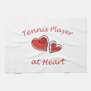 Tennis Player op hart Theedoek