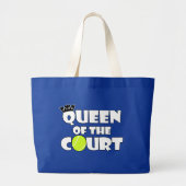 Tennis Player Queen of the Court Fun Canvas tas (Voorkant)