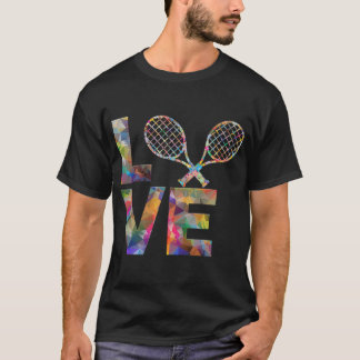 Tennis Player Racket Sports, Valentine Day Love T-shirt