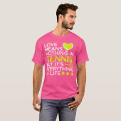 Tennis Player Racket Tennis T-shirt (Voorkant volledig)