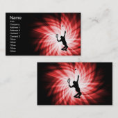 Tennis Player; rood Visitekaartje (Voorkant / Achterkant)