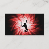Tennis Player; rood Visitekaartje (Achterkant)
