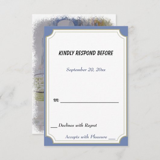 TENNIS PLAYER RSVP (Voorkant / Achterkant)