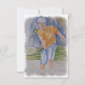 TENNIS PLAYER RSVP KAARTJE (Achterkant)