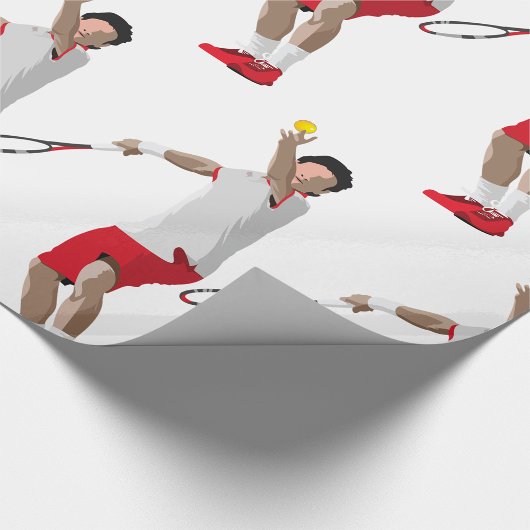 Tennis Player Serving Cadeaupapier