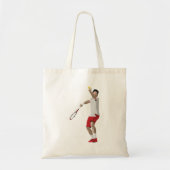 Tennis Player Serving Tote Bag (Voorkant)