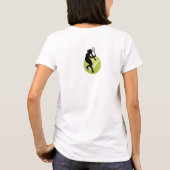 Tennis Player Silhouette and Ball Personalize T-shirt (Achterkant)