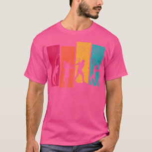Tennis Player Silhouette Coach Fan Sports Racket B T-shirt