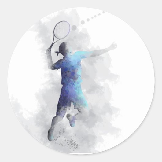 TENNIS PLAYER - Sticker (Voorkant)