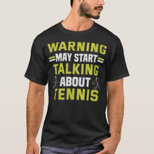 Tennis Player Tennis Racket Court Ball-overeenkoms T-shirt