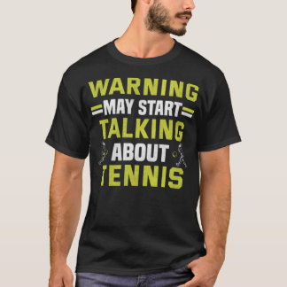 Tennis Player Tennis Racket Court Ball-overeenkoms T-shirt