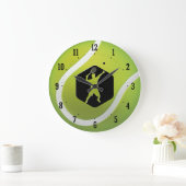 Tennis Player-tijd | Sport Cool Gifts Grote Klok (Huis)