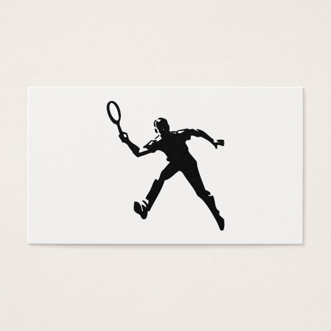 Tennis Player Visitekaartjes (Voorkant)