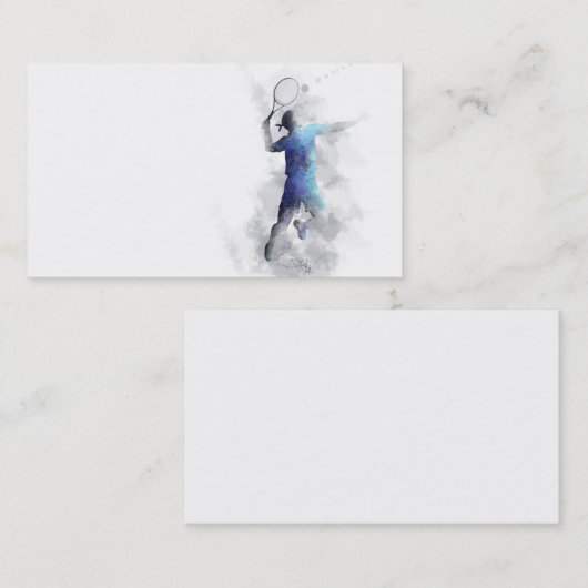 TENNIS PLAYER - Visitekaartjes (Voorkant / Achterkant)
