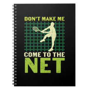 Tennis Player Zorg er niet voor dat ik naar het Notitieboek
