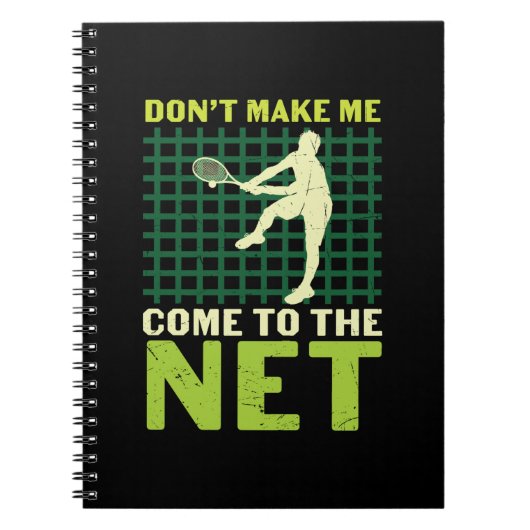 Tennis Player | Zorg er niet voor dat ik naar het  Notitieboek (Voorkant)