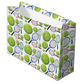 Tennis Plezier Groot Cadeauzakje (Voorkant Gekanteld)