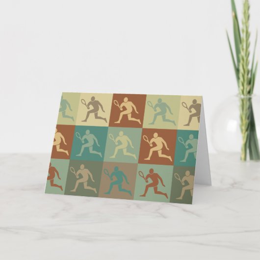 Tennis Pop Art Kaart (Voorkant)