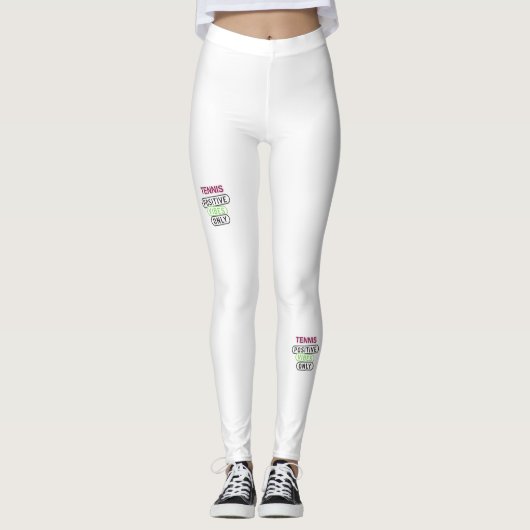Tennis Positieve Vibes Leggings (Voorkant)
